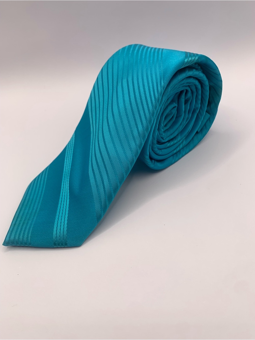 Apt. 9 Turquoise Wave Stripe Tie
